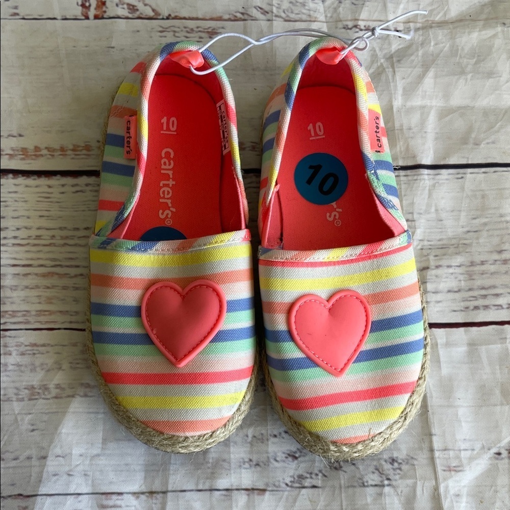 Carter's Kids Multicolor Heart Slippers